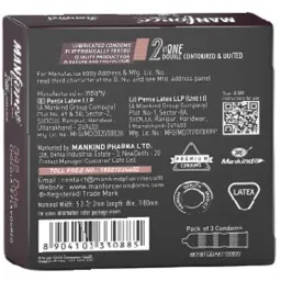 Manforce 342 Dots Xotic Chocolate Flavour Condoms, 3 Count image 1