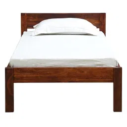Furnire Carp Sheesham Wood Single Bed Without Storage for Bedroom Home Solid Wood Without Storage Single Palang Cot for Hotels - (Honey Finish) image 4