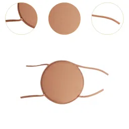 THE STYLE SUTRA Round Chair Cushion Floor Pouf Mat Chair Pad for Tea Ceremony Bedroom Office Brown 38 cm image 4