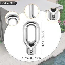 MERISHOPP Awning Ring Hook Repair Parts Replacement Versatile Awning Lift Machine Ring|Home & Garden|Yard, Garden & Outdoor Living|Garden Structures & Shade|Awnings & Canopies image 2