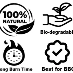 BBQ Wood Charcoal for Barbeque - Eco-Friendly, Less Smoke, Long Burning Coal for Barbeque Grilling, Coal for Cooking Smoky Dish, Biryani, Dal - Barbecue Koyla/Koila - No Chemical use - 400 Gram image 5