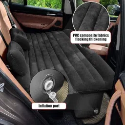 VGMAX Premium Car Inflatable Bed with Pump & 2 Air Pillow|Quick Inflatable Back Seat Bed|Car Inflatable Mattress|Car Bed Mattress| for Kids,Travel,Trip,Camping,Picnic,Pool & Beach (Black) image 3