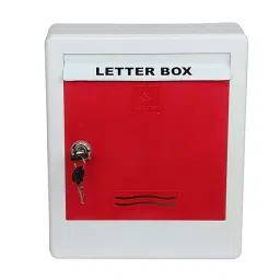 Big Size Plastic Letter Box for Home/Mail Box/Letter Box for gate and Wall with Key Lock Use in Outdoor & Indoor image 2