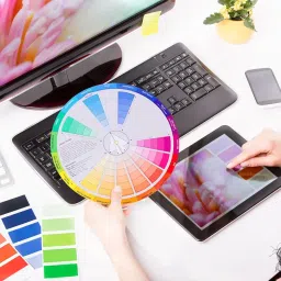 Color Board Chart- Rotatable Color Wheel Watercolor Colour Mixing Guide Wheel Pigment Wheel Painting Mixing Learning Guide image 5