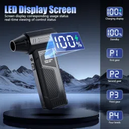 ZORBES® Air Duster 110000RPM Spray Gun Turbo Fan Turbo Blower 4-Speed Adjustable with 4000mAh Sanitizer Fogger Jet Fan Compatible with Car Blower for Dust Removal Gap Cleaning Fishing Net image 3