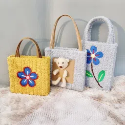 Merishopp 10 Pieces PVC Mesh Canvas Bag Sheets DIY Bag Making 21x18x7cm Crafts | Needlecrafts & Yarn | Rug Making | Latch Hooking | Latch Hooking Kits image 5