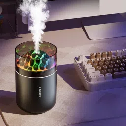 STYLEHEAVEN Mini Air Humidifier 180ml Water Tank Silent Portable USB Desktop Humidifier Black image 3