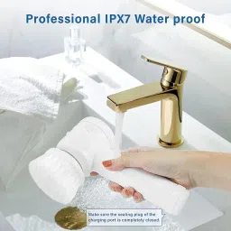 Multi-Functional Electric Cleaning Brush 5 in 1 Magic Power Scrubber Household Cleaning Tools Spin Scrubber with Buffer Polisher, for Bathroom, Shower, Tub, Kitchen Floor image 5