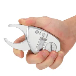 Body Fat Caliper, Portable Skin Fat Caliper, Digital Display High Accuracy Battery Powered Body Fat Measurement for Men and Women image 5