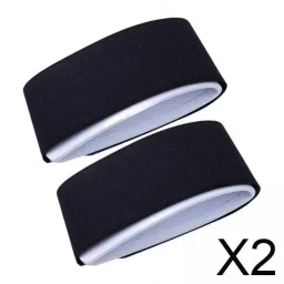 MERISHOPP 2x2 Pieces Ski Straps Adjustable Snowboard Carrier Strap for Carrying Ski Gear Black image 1