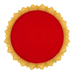 Parth Pooja Wooden Lotus Kamal Aasan-Where god Resides, Made of ShriParni Wood for Keeping Maha Meru Shri Yantra (10 Inch) image 1