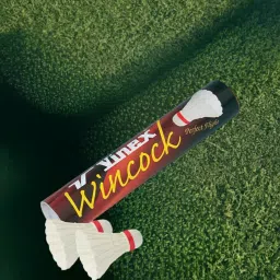 Vinex Hen Feather Shuttlecock Wincock, 1 Pack of 10 Pcs, Suitable for Indoor-Outdoor Practice and Training | Badminton Shuttlecocks image 2