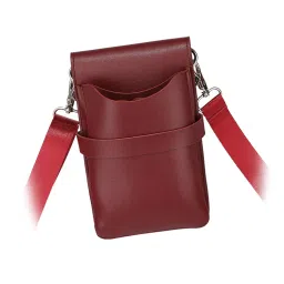 bnf bnf® Hairdressing Scissor Pouch Convenient Tool Holder Waist Pouch Pu Scissor Bag Red | Salon & Spa Equipment | Styling Capes & Gowns image 3