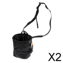 SHOPORA® 2xCuboid Rock Climbing Chalk Bag with Waist Belt & Zipper Pocket & Drawstring Sporting Goods | Outdoor Sports | Climbing & Caving | Other Climbing & Caving image 1