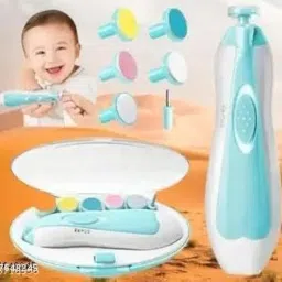 Baby Electric Nail Trimmer for Baby Nail Cutter for New Born Baby with 6 Grinding Heads Automatic Set Safe Nail Trimmer Kit for Kids Toddler Toes and FingernailsNIL Exporttanza-P4493 image 4