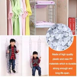 RENARSH 5 Layer Folding Clothes Storage Racks Dormitory Closet for Students Wardrobe Shelves Hanging Organizer Storage Holders & Racks image 4