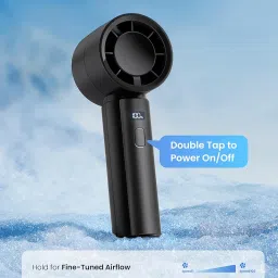 Gaiatop Small Portable Handheld Fan, Powerful High Speed Turbo Cooling, 4000mAh USB Rechargeable Battery Powered Mini Personal Fan, Summer Outdoor Travel Essentials for Men Women, Black image 4