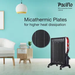 Havells Room Heater 2000Watt Pacifio Mica|Micathermic Technology for Rapid&Instant Heating|Silent Operation,Comfortable Breathing&Anti Dryness|2 Heat Setting|2 Year Warranty|Black&Rose Gold image 5