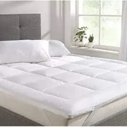 EVERDECOR 500 GSM Super Soft Microfiber Mattress Topper/Padding for Comfortable Restful and Deeper Sleep (48 x 78 Inches, White) Waterproof Premium Luxury Breathable Durable Hypoallergenic Deep Pocket image 2