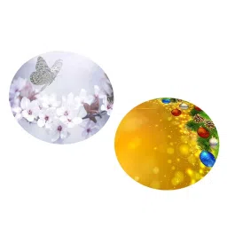 MERISHOPP® 2pcs Non-Slip 3D Digital Printing Tablecloth Table Cover for Round Table|Home & Garden | Kitchen, Dining & Bar | Linens & Textiles | Tablecloths image 2