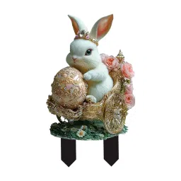 Easter Garden Stake Patio Bunny for Backyard Fence Spring image 3