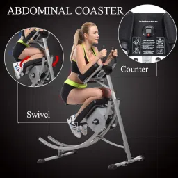 Dolphy Abdominal Coaster Fitness Equipment, Workout Machine Ab Exerciser for Home Use, Black image 3
