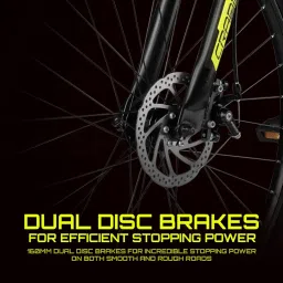 CRADIAC Hustler 7 Speed 26 inch Steel Geared High Performance Mountain Cycle for Men with Front Suspension & Dual disc Brakes | Ideal for 12+ Years, Unisex, Frame Size - 18.5 Inch image 5