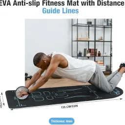 Swimero (EXERCISE MAT) Portable MAT for Home & Gym, Extra Cushioning 6mm Mat for Beginners & Experts, Non-Slip Yoga Mat with Superior Grip,Comfortable Mat for Yoga, Pilates & Stretching image 4