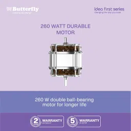 Butterfly Elektra 2L Wet Grinder with 3 Stones | Efficient Grinding-Bottom Batter Ground to 0.5mm fineness image 1