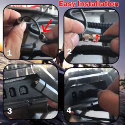 1852068 MKR-US2-8 HUM 7 PIN Transducer Adapter Cable with Instruction Manualï¼Å’Suitable for Connection of Fish Finder to Universal Sonar 2 Transducer on Trolling Motor image 3