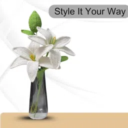 FLORABLISS Handmade Crochet Lily Flower - Delicate and Beautiful Decoration (2) image 4