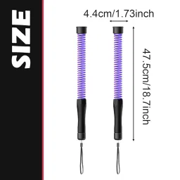 STYLEHEAVEN Fitness Ropeless Battle Ropes Pair Portable Cardio Versatile Battle Exercise Purple image 1