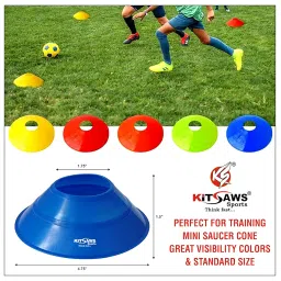 KITSAWS Sports Mini Saucer Cones Set of 100 with Stand for Agility Training, Football image 4