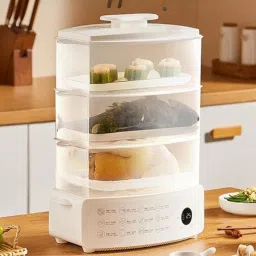 LR Decor E-Shop Food Steamer Lightweight 12 LTR Sturdy Warmer for Picnic for Kitchen Noodles image 2