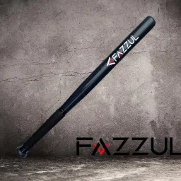 Fazzul Baseball Bat Natural Wood Baseball Bat with Strong Wood for Self-Defense (32 inch Long) (Black) image 3