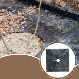 STYLEHEAVEN Weed Barrier Fabric Easy Setup Breathable Heavy Duty Thickened Gardening Mat 120cm image 3