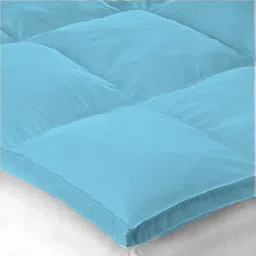 3000 GSM Large Twin Size Bed Finest Imported Super Microfiber Soft Mattress Padding/Topper-Sky Blue-48 Inch X 72 Inch image 4