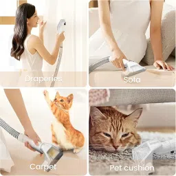 PIKFOS Wet & Dry Vacuum Cleaner, Portable Sofa Car Vacuum Carpet Upholstery Cleaner Lightweight Handheld Deep Cleaner Machine Carpet Fabric Spot Cleaner for Home image 5