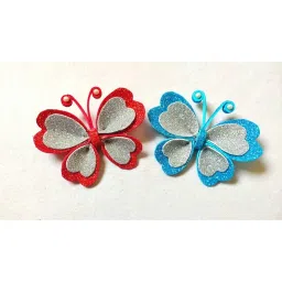 Realize a4 Glitter Foam Sheet 2mm Thick for Craft, Sticker, Adhesive Flowers, chamiki Sheets, Non-Sticky, Project Making, Heart Shape Making Letters Making, Decoration, in Pack -10 ps(Silver) image 4