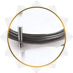 Homz Stainless Steel Round Coaster Set with Stand -Matt Finish- Coasters for Tea Cups,Coffee Mugs,Glasses - Coasters for Dinning Table, Bar and Decor (Set of 6 Pieces) image 5