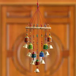 eCraftIndia Handcrafted Decorative Wall/Door/Window Hanging Bells Chimes Showpieces image 1