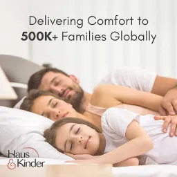 haus & kinder TC 144 100% Cotton Reversible Dohar Single Bed, AC Blanket, Quilt for Summers & Winter, Soft Lightweight Comforter - 58 X 88 Inches, Solid Blue image 3