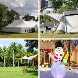 20 Pcs 5.70 in Threaded Tent Pegs – Heavy-Duty Camping Accessories for Canopy Tent Anchoring, Outdoor, Garden & Camping Use – Tent Sticks Set Only with Reliable Ground Grip image 5