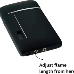 Alkey Premium Metal Cigarette Lightr with Cool Red Flame Refillable Lightr Windproof Lighter Easy to Use Camping Lightr image 5