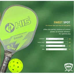 Premium Wooden Pickle Racket Set of 2 Pair with 8 Balls and 2 Racket Bags | Lightweight Durable Paddle | Comfortable Grip for Indoor & Outdoor Pickleball, Tennis, Badminton, etc_BSM_16 image 3