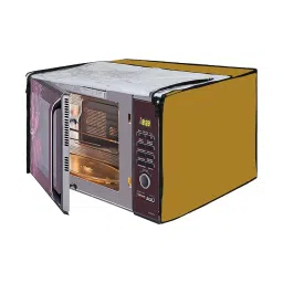 MobiCR Microwave Oven Cover Dust Proof & Water Proof for LG 21 Litre Convection Microwave Oven, 48,Gold image 1
