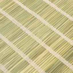 Handwoven Natural Darbha Grass Mats for Medidation/Prayers - Eco-Friendly, Stylish Home Décor (20 x 24) Inch image 3