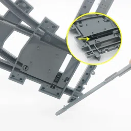 City Train Track - 2 Sets Track Switch Accessories Building Block, Road Flexible Rails Bricks Toys image 2