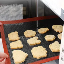 Reusable Air Baking Mat for Oven (24x16Inch) Perforated Baking Mat Non-Stick Silicone Mesh Baking Sheet 1-Piece image 1