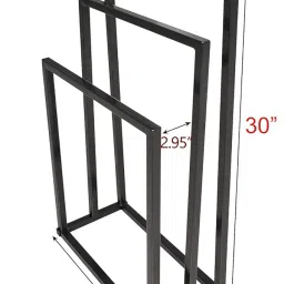 Hamdan Collection Free Standing Towel Rack, 30 Inch Tall Floor Towel Racks for Bathroom,Freestanding Outdoor Pool Towel Drying Rack Stand (3 Tier) image 1